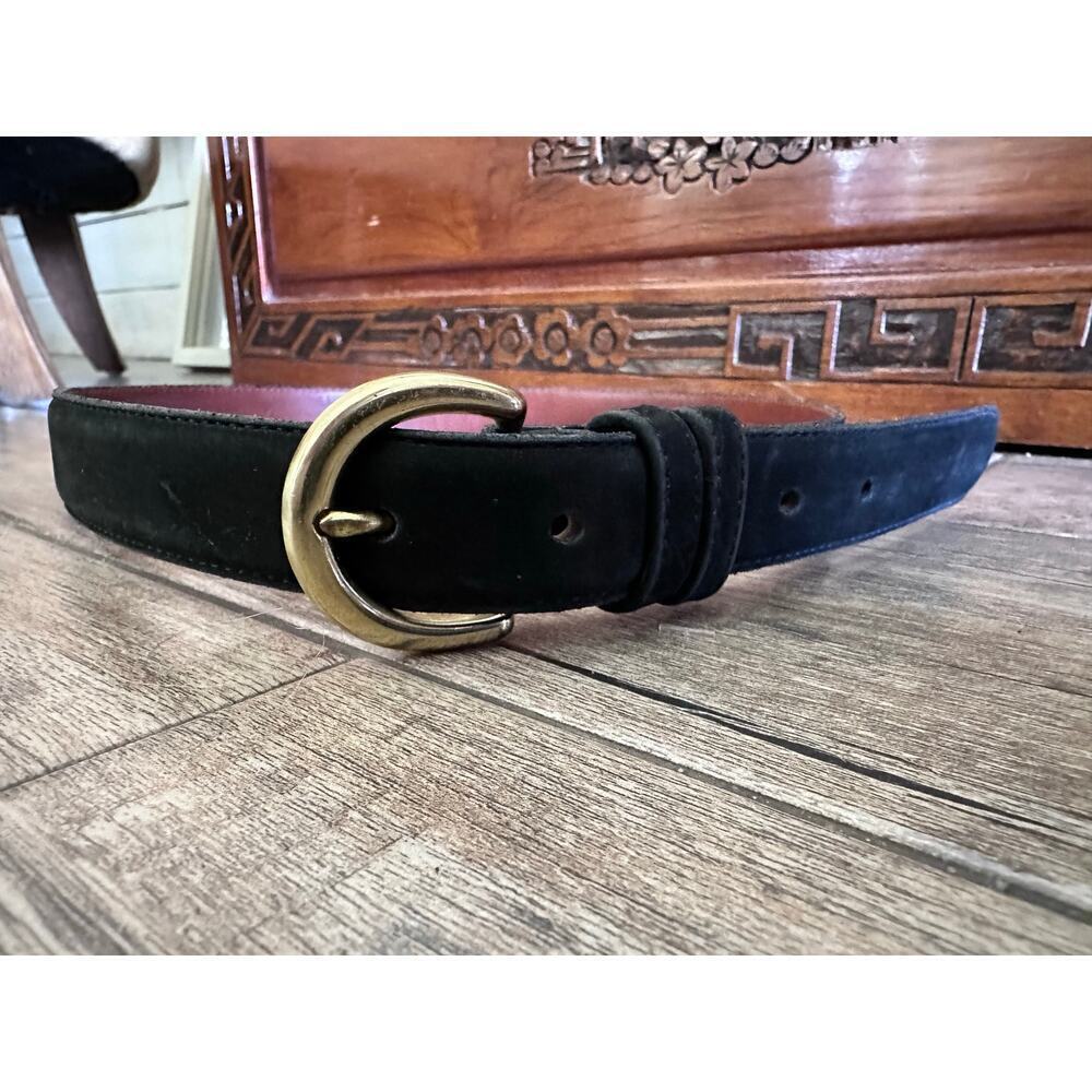 Coach Men's Black Leather Buckle Belt Size Small - Picture 7 of 7